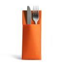 50 Airlaid Besteckservietten Bestecktaschen orange