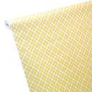 7m x 1,20m Papiertischdecke Schotten-Karo gelb