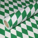 50m x 0,40m JUNOPAX® Geschenkpapier Raute grün-weiß