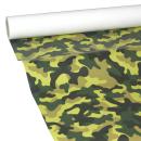 JUNOPAX Papiertischdecke 50m x 1,00m Tarnmuster camouflage