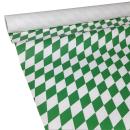 JUNOPAX Papiertischdecke 50m x 1,15m Raute grün-weiß