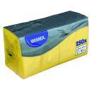 250 Cocktail-Servietten 2-lagig ca. 24x24cm gelb