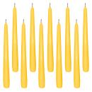 10 Spitzkerzen gelb 23,5 x 245 mm