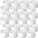 24 Teelichter 6 h Brenndauer im transparenten Polycarbonatbecher weiß
